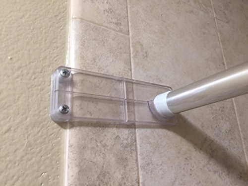 Shower rod holder Wall Mounted (Clear)