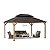 SUNJOY 12 x 16 ft. Wood Gazebo, Outdoor Patio Hardtop Gazebo Cedar Framed Wooden Gazebo with 2-Tier Metal Roof, Suitable for Patios, Lawn and Backyard, Matte Black Roof + Gray Wood Frame
