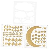 BESTonZON Etiqueta De La Pared Mural De La Pared Etiqueta De La Pared Extraíble Estrella Calcomanías De Pared Y Pegatinas De Estrellas Pared De La Ventana Calcomanías De
