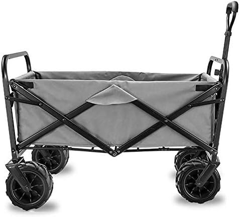 MIIKHI Carro plegable para camping, resistente marco de acero, para jardín, playa, carrito de transporte de alta resistencia