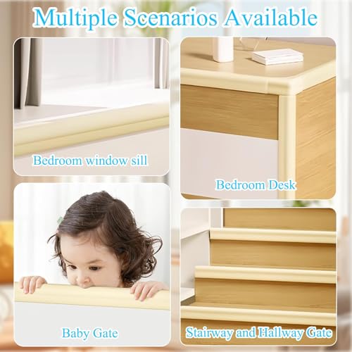 Image of ZOMPAGO Baby Proofing Edge Protector,8 Corner Guards Foam L-Shape Self-Adhesive Corner Guards,Baby Crib Bumper Pad,Wall & Corner Protector Baby,Foam Corner Protectors for Nursery Kitchen Fireplace
