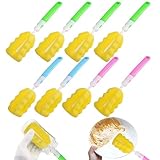 8 Stück Flaschenbürste Schwamm, Schwamm Flaschen Reinigungsbürste, 27 cm Flaschenschwammbürste, Flaschenreiniger Bürste, Flaschenbürste mit Langem Griff, Schaumstoffbürste für Gläser, Wasserflaschen