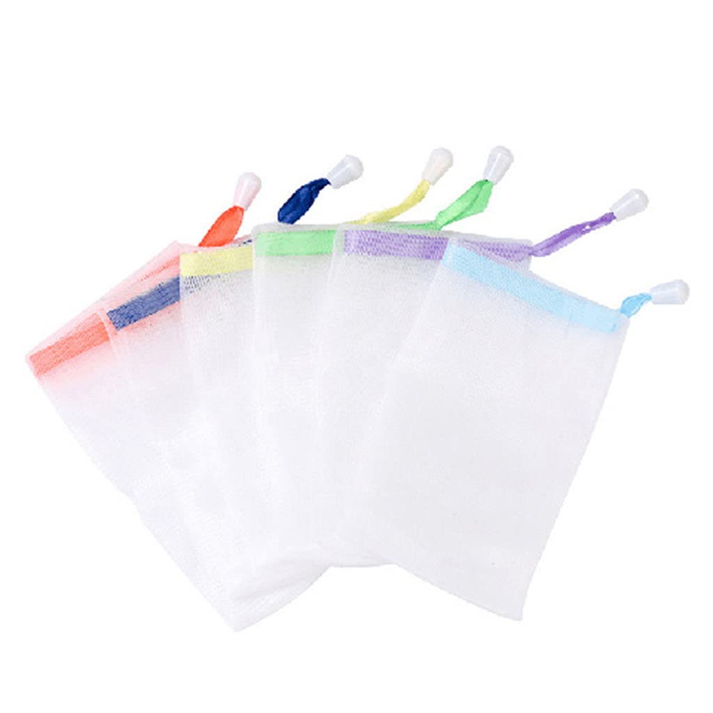 Vdaxvme Exfoliates Bag Foaming Net Soap Saving White with Drawstrings Exfoliates Soap