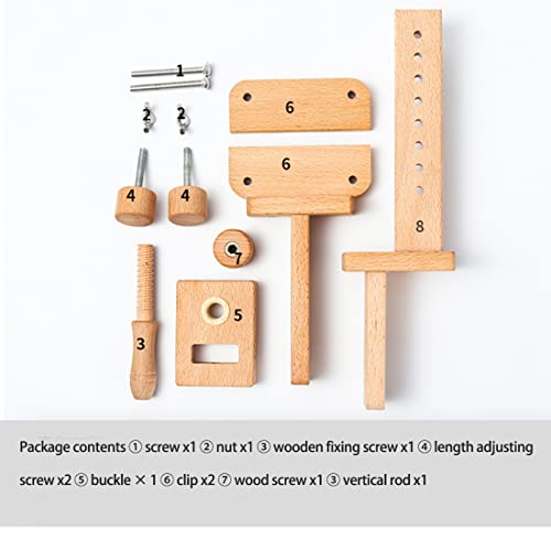 Soporte de aro de bordado ajustable con abrazadera de mesa para madera 3