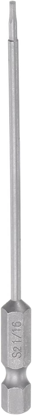 HARFINGTON 3/16" Hex Screwdriver Bit SAE 1/4" Hex Shank 4" Length Magnetic S2 Steel Power Drill Bits