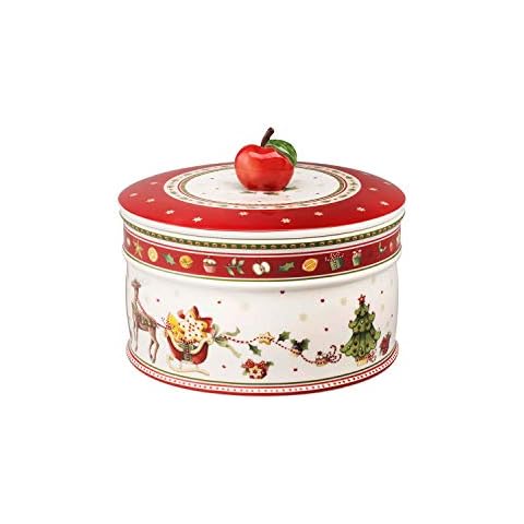 Villeroy & Boch - Winter Bakery Delight, große Vorratsdose für Gebäck und Plätzchen, Premium Porzellan Cover