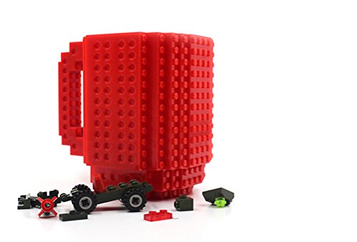 GAMT Creative Cup Diy Assembled Plastic Cups Red Mugs Office Mug Readily