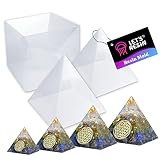 LET'S RESIN Pyramid Molds for Resin,Large Silicone Pyramid Molds,Silicone Resin Molds for DIY Orgoni