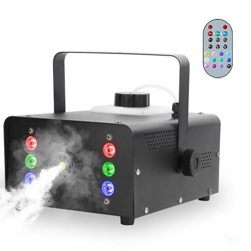 UKing Macchina del Fumo 1500W con LED RGB e Telecomando