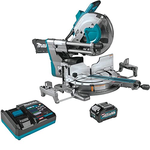Makita Gsl04M1 40V Max Xgt Brushless Lithium-Ion 12 In. Cordless Aws Capable Dual-Bevel Sliding Compound Miter Saw Kit (4 Ah) #TOP15