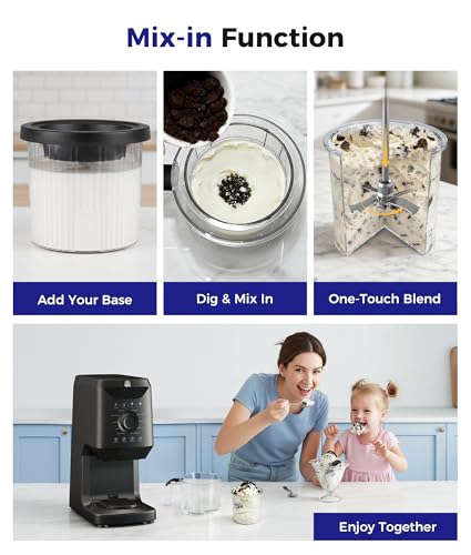 Oylus 12-in-1 Ice-Cream Maker Machine - 11 Preset Programs and Self-Cleaning, Healthy Froz - image 4