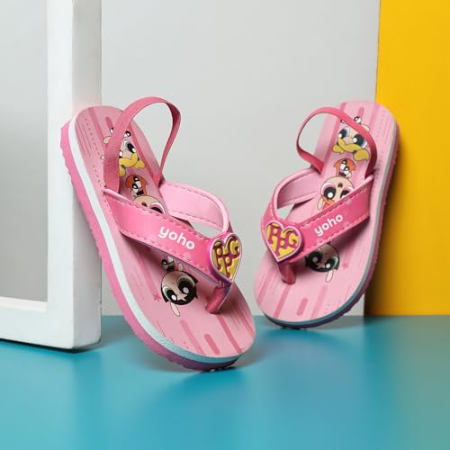Image of YOHO Slippers for Toddlers | Comfortable and Lightweight Kids FlipFlop|WB Cartoon & Comic Characters: Batman, Superman, PPG, Tom & Jerry, Scooby Do and We Bare Bears Footwear for Girls & Boys