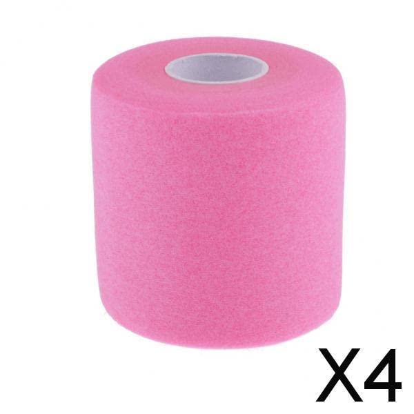 NIVAA 4xAthletic Elastic Tape Muscle Ankle Bandage for Sports - 7cm x 27M Pink-image-15