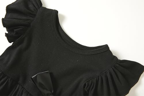 Niyage Girls Dress Tulle Tutu Toddler Ruffle Sleeveless Casual Princess Dresses3