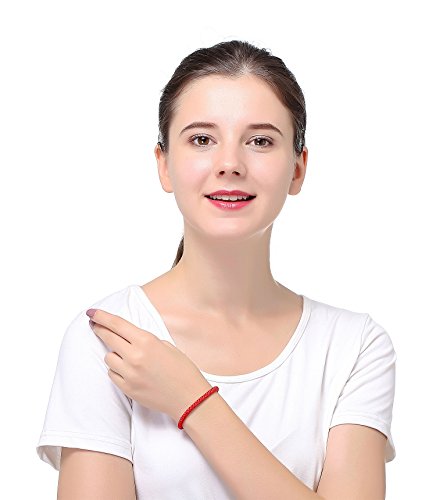 Loyallook 6Pcs Handmade Kabbalah Red Black String Good Luck Bracelet For Prosperity And Success Red/Black #TOP6