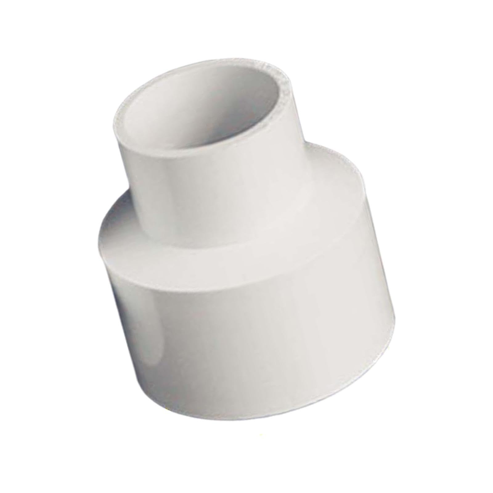 Pixzcsa White Professional Vacuum Attachment Adapter Designed For Cyclone Separator Compatibility Durable Construction Ensures Long Lasting Reliable Dust Extraction, 50Mm To 63Mm