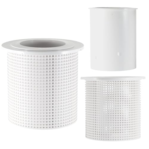 Replacement R38013A and R38013B Admiral Skimmer Basket and Weir Compatible with Pentair Floating Weir Aladdin B-37 850001-S-10 | Heavy Duty Plastic Skimmer Basket Fits for Clean Swimming Pool Water