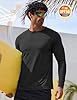 GOLDPKF Long Sleeve Tops Men Sun Protection Outdoor T Shirt Lightweight UV Shirts Quick Dry Beach T-Shirt Black XXL #1