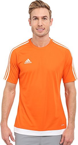 adidas Men's Estro 15 Soccer Jersey, Orange/White, Medium