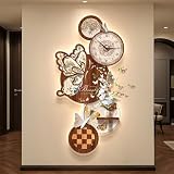 Orologio da parete con farfalla 3D con vaso di vetro, orologio decorativo creativo per ingresso, elegante arte da parete per soggiorno, camera da letto, sala da pranzo