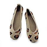 Eleganti ballerine: le classiche scarpe piatte senza tacco con tomaia in maglia alla moda lo rendono perfetto per la moda.