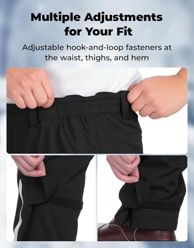 image for KEMIMOTO Men's Motorcycle Heated Pants, 3-6H Heating Time & ESA Armor 