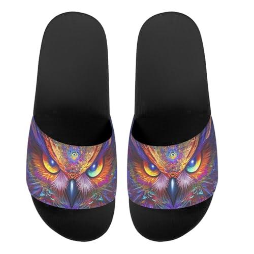 Womens Animal Printed Flat Sandals Non Slip Slide Sandals Shower Slippers Unisex Cute Summer Slide Slippers