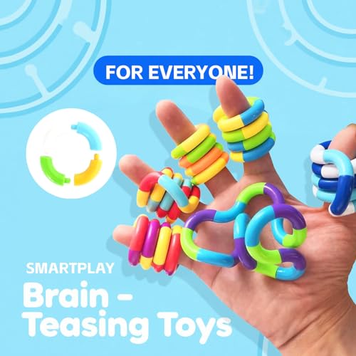 15pcs quiet twisty fidget toys  squeeze twist and spin  multicolored sensory toys for kids and adults stress relief toys amp educational tools for classroomalternative gifts random color