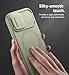 SURITCH for iPhone 17 Case with Camera Control Cover, Camera Slide Cover and Adjustable Kickstand, Compatible with MagSafe, Shockproof Bumper Protective Cases 6.3 Inch, Green