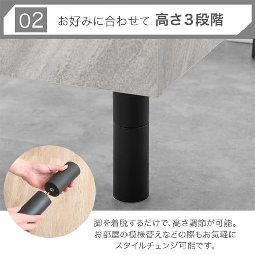 タンスのゲン ベッド 単品 シングル 宮棚付き 2口コンセント付 高さ調整OK ベッドフレーム すのこベッド 49600140 の商品画像 4