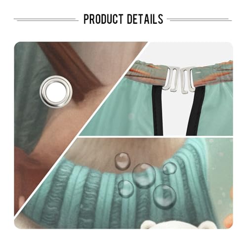 Capa para corte de cabello polar oso impermeable profesional para barbería con cierre ajustable de broche para peinado y peluquería miniatura 4