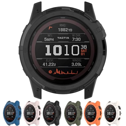 Coque Garmin Tactix 7 Amoled Disscool finition premium souple noire