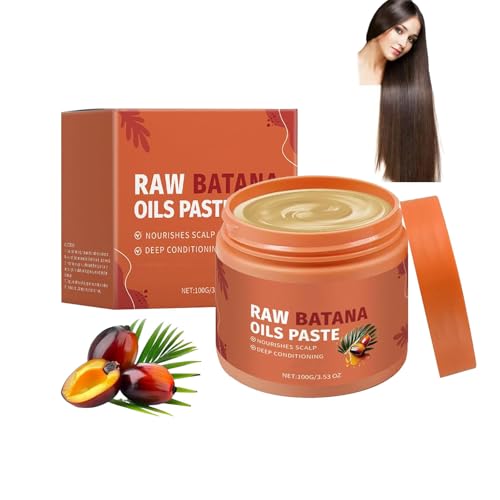 Pasta di olio crudo di Batana, Pasta di olio crudo di Batana per la crescita dei capelli, Maschera per capelli per capelli secchi, sfibrati, previene la caduta dei capelli per capelli più folti, più