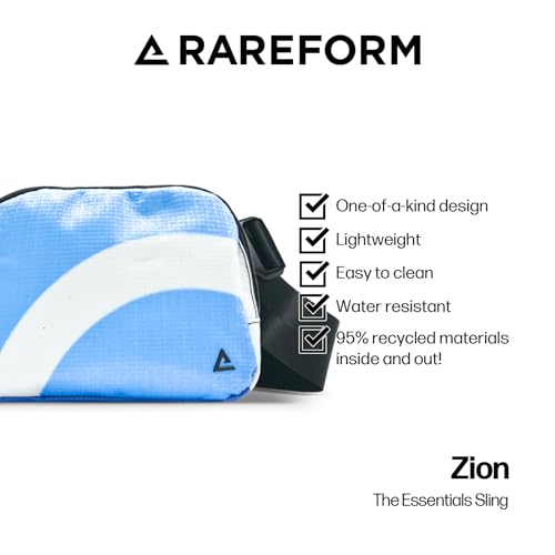 Rareform Small Zion Sling Bag | One-of-a-Kind | Travel Crossbody | Recycled Billboard Vinyl | Color and Pattern Vary2