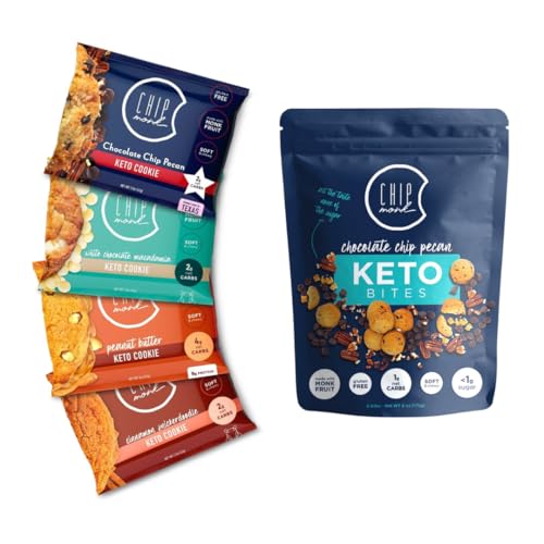 ChipMonk Keto Sampler Cookie Box (Low Carb, Gluten Free, Sugar Free Variety Snack Box)