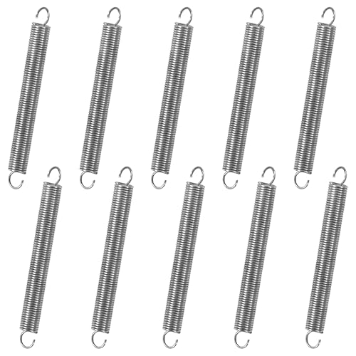 Produktbild von GUNGY Zugfedern Edelstahl 0,7x6x30 Mm – 20 Stück, 90° Haken, 1,3 Kg Zugkraft