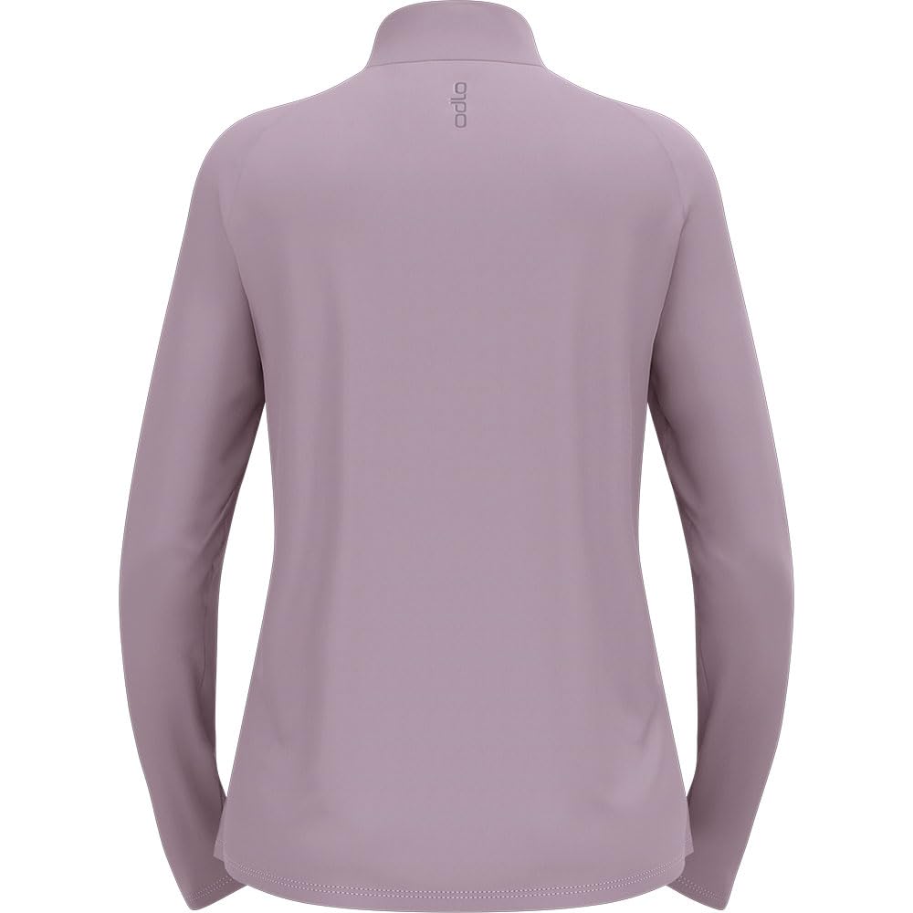 Odlo Essential Ceramiwarm 1/2 Zip Maillot de Course Femmes Silver Cloud