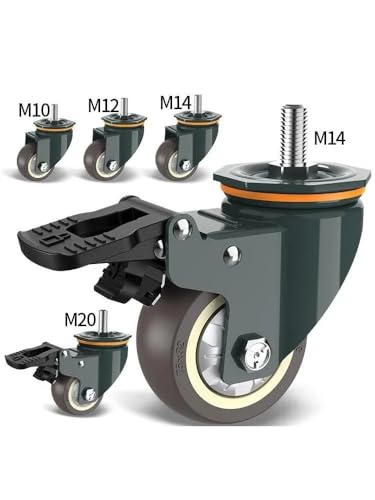 Roulette M14 avec frein pour déplacer facilement vos meubles et ateliers - 6