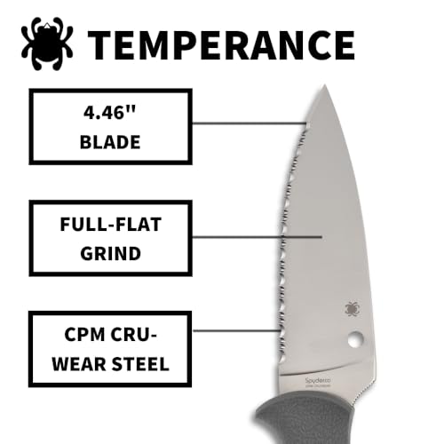 Spyderco Temperance Lightweight Fixed Blade Knife, SpyderEdge by Spyderco - Image 3