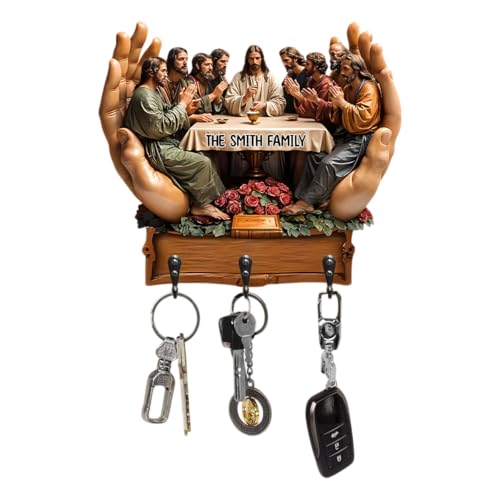 Meidar The Last Supper Personalized Key Holder Custom Name Text
