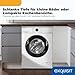 Exquisit Waschmaschine | 6 kg Nennkapazität, 1000 U/Min, Energieklasse A, 76 dB(A), 85 x 60 x 44 cm | 16 Programme, Eco 40-60, Kurzprogramm, manuelle Temperaturwahl, Aquastop | WA56110-020A weiss