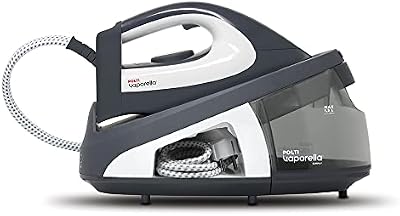 Polti Vaporella Simply VS10.12, Plancha Generadora de Vapor, Depósito Extraíble 1,5 L, Presión Bomba 6,5 Bar, Potencia 2200 W, Función ECO, Gris y Blanco [Clase de eficiencia energética A]