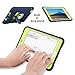 ULAK Case for iPad Mini 1 2 3, Three Layer Heavy Duty Shockproof Protective Case with Kickstand for iPad Mini 2 Case 1st 2nd 3rd Generation (Blue+Lime Green)