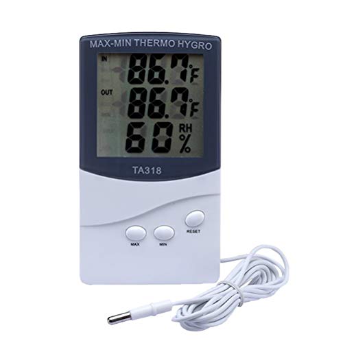 TA318 Digital LCD Thermometer Elektronische Hygrometer Luftfeuchtigkeit Temperatur Meter Indoor Outdoor Wetterstation Wecker