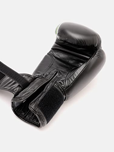 Image of Cultsport Premium Leather Boxing Gloves with Antimicrobial Lining(CS700547 Black 8 oz)