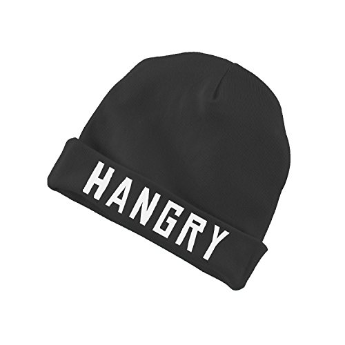 Decal Serpent Hangry Funny Baby Beanie Cotton Cap Hat - Black
