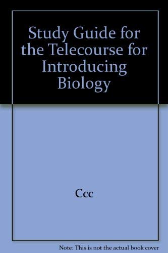 STUDY GUIDE FOR THE TELECOURSEINTRODUCING BIOLOGY 0840352441 Book Cover