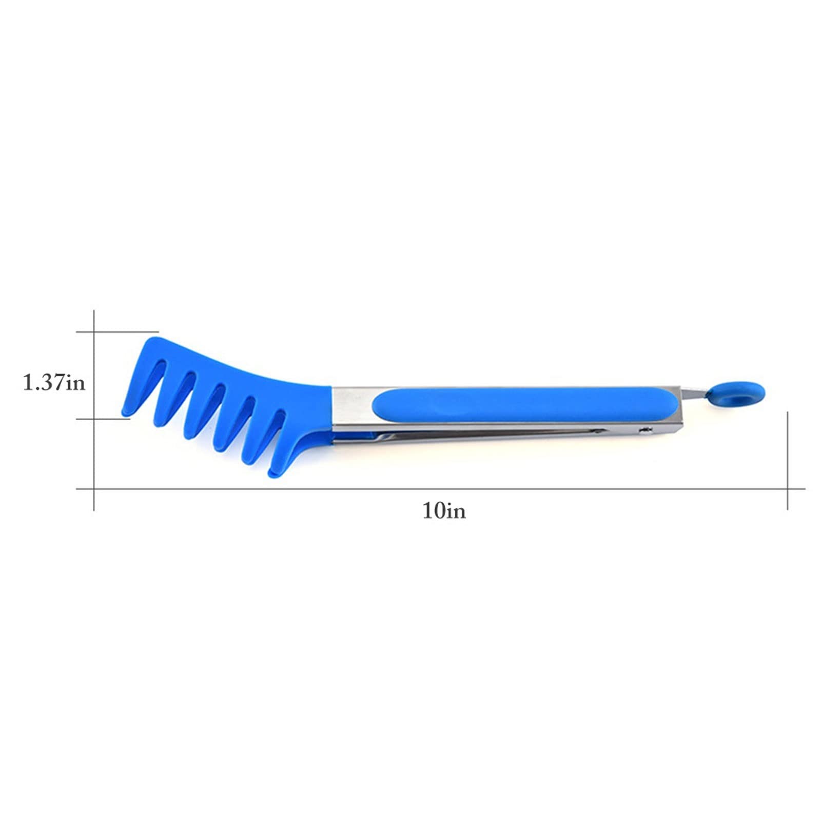 Pinze da Cucina Pinze in Silicone Fermagli per Alimenti Maniglie in Acciaio Inossidabile Pinze per Alimenti Utensili da Cucina Forniture da Cucina (Blu)