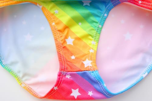 Image of Girls' Sparkle One-Piece Swimsuit 4-12Y Adjustable Crossback Straps Shimmer Bathing Suit for Beach Pool