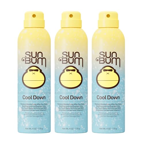 Sun Bum Cool Down Aloe Vera Spray - Vegan After Sun Care to Soothe and Hydrate Sunburn - 6 oz (3...